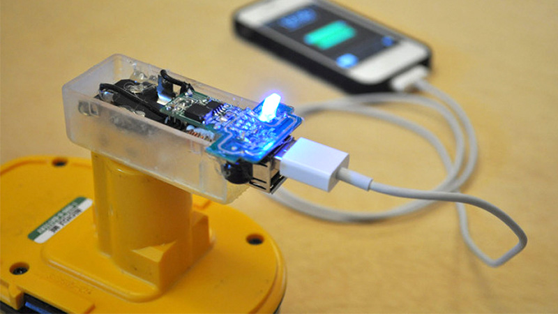 Illustration for article titled Charge Your Phone From Your Power Tools With This Handy Adapter